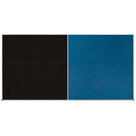 United Visual Products Enclosed Corkboard, 1 Door, 48"x36", 4" Fra UV3416-WHITE-AMETHY
